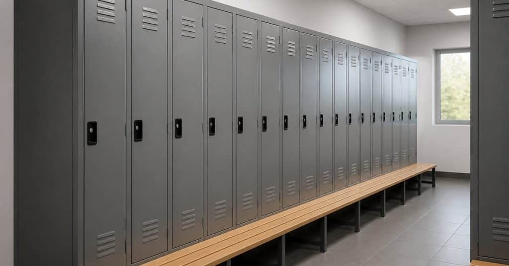 Aménager un vestiaire d'entreprise : casiers, bancs et sécurité