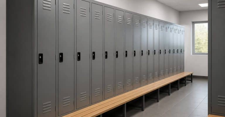 Aménager un vestiaire d'entreprise : casiers, bancs et sécurité