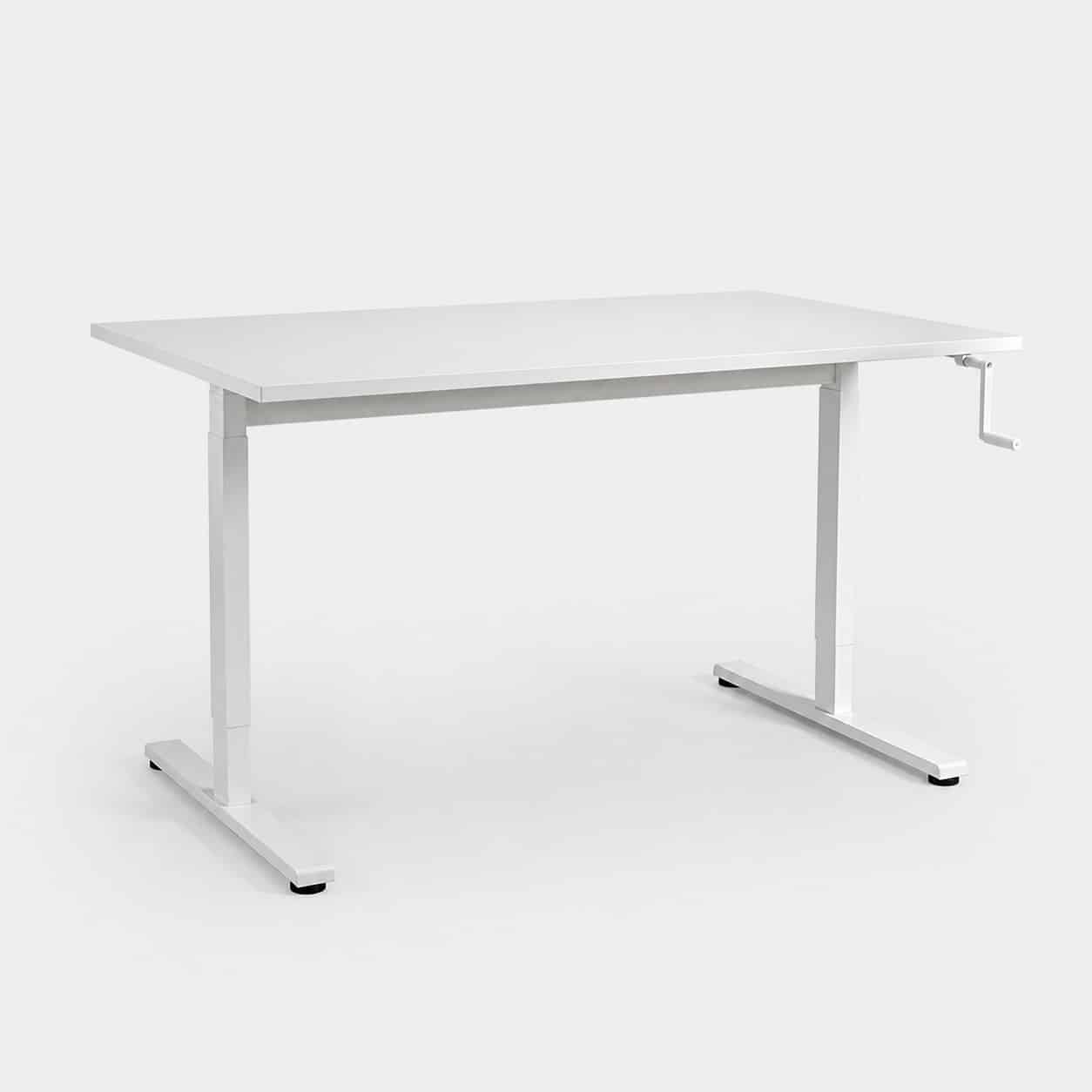Bureau assis-debout à manivelle 120 cm