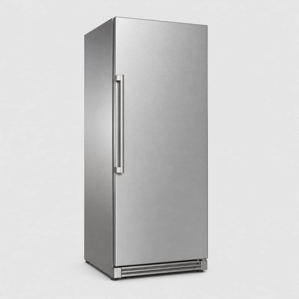 Congélateur armoire inox 400 litres, classe D