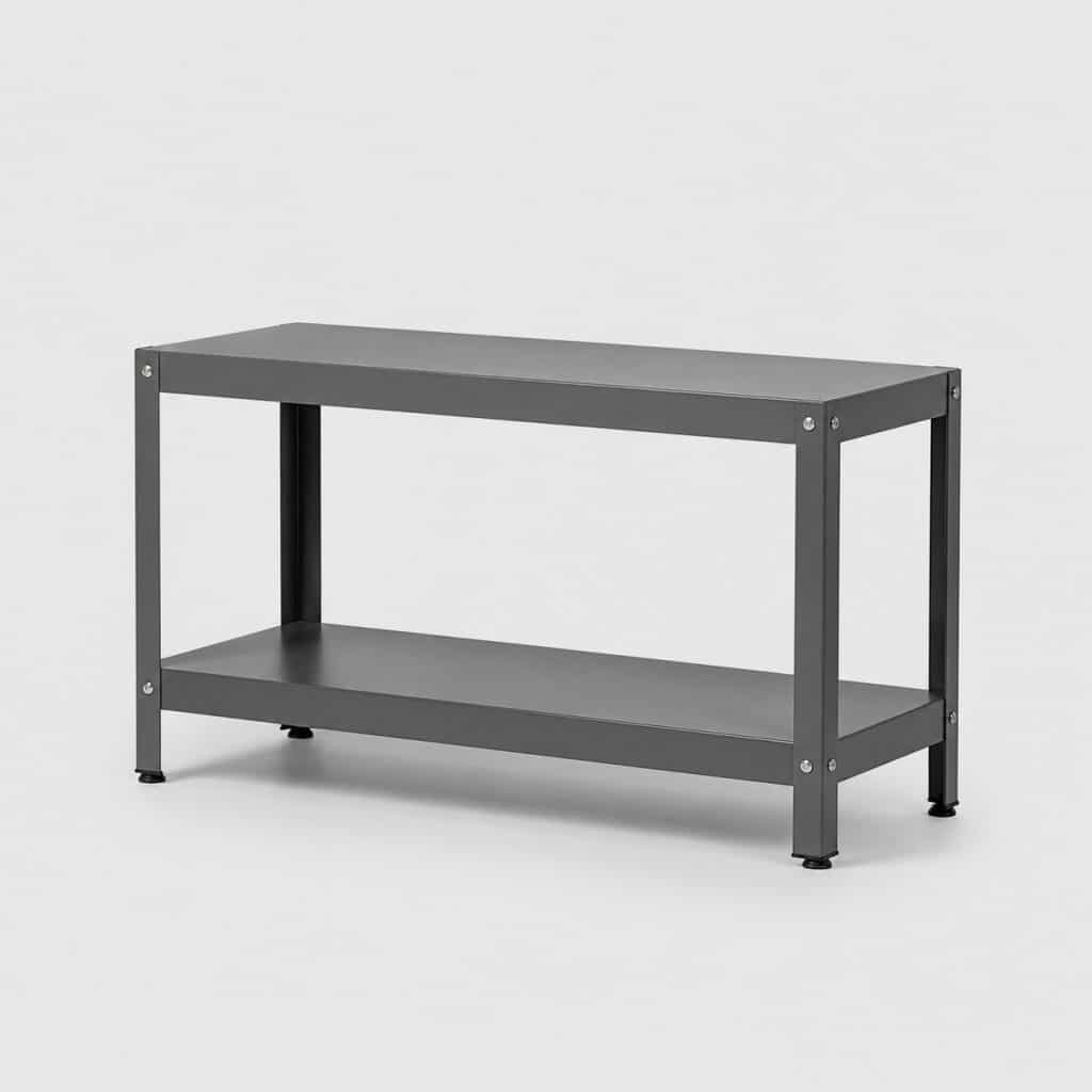 Étagère basse de bureau à deux niveaux