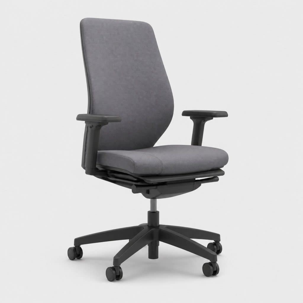 Siège de bureau à assise coulissante réglable