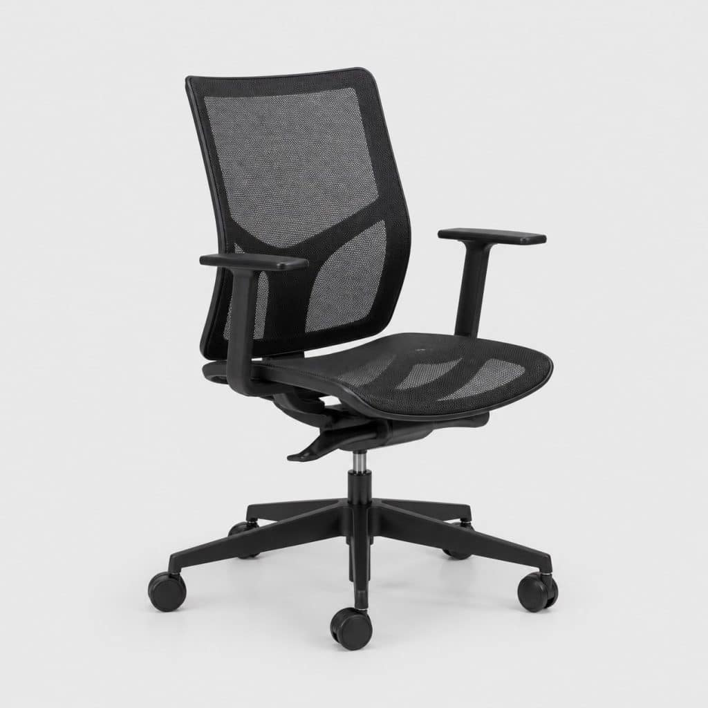 Siège ergonomique à résille intégrale, noir
