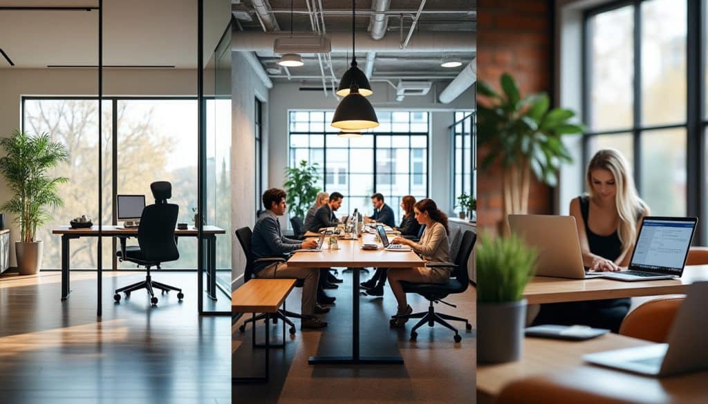 bureaux, coworking ou travail à domicile : comparez les avantages, les coûts et les contraintes de chaque option pour choisir la solution adaptée.
